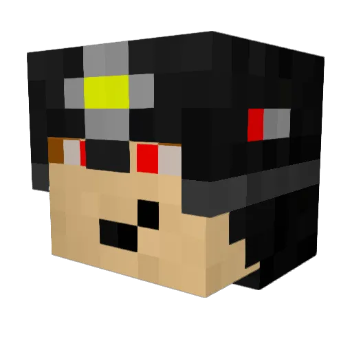 7skyfall Minecraft avatar head, 3D render