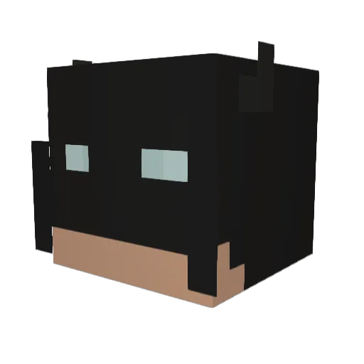 7snko1 Minecraft avatar head, 3D render