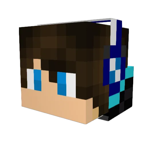 7stars1201 Minecraft avatar head, 3D render