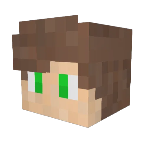 7sy Minecraft avatar head, 3D render