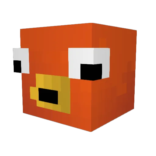 7tapioka Minecraft avatar head, 3D render