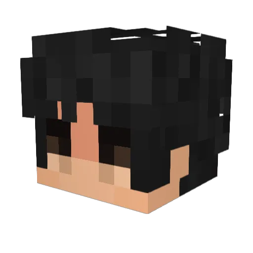 7tapped Minecraft avatar head, 3D render