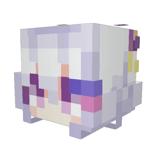 7thSenses Minecraft avatar head, 3D render