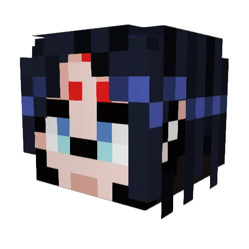 7thSeraphin Minecraft avatar head, 3D render