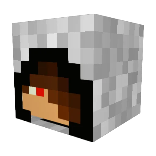 7things Minecraft avatar head, 3D render