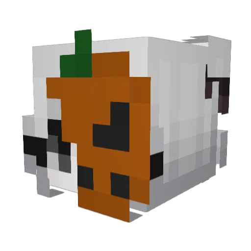7time Minecraft avatar head, 3D render