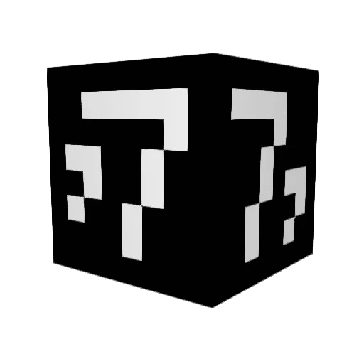 7times7 Minecraft avatar head, 3D render
