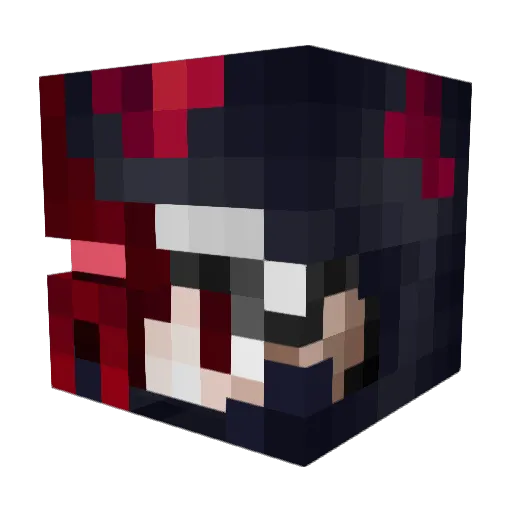 7tryez Minecraft avatar head, 3D render