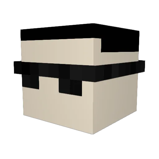 7ucking Minecraft avatar head, 3D render