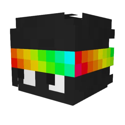 7urs Minecraft avatar head, 3D render