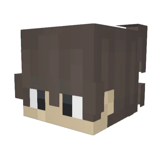 7ussain777 Minecraft avatar head, 3D render
