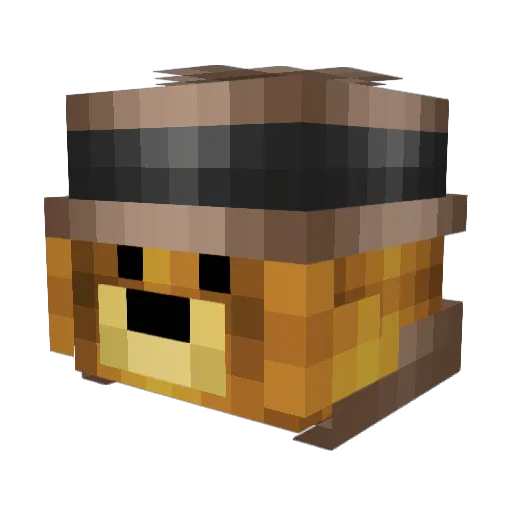 7ustInTime Minecraft avatar head, 3D render