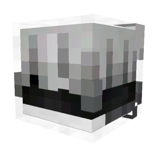 7ustified Minecraft avatar head, 3D render
