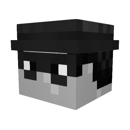 7vd Minecraft avatar head, 3D render
