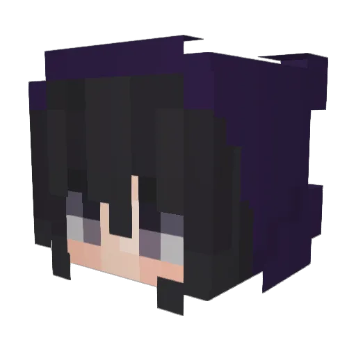 7vee Minecraft avatar head, 3D render