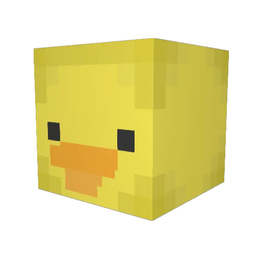 7w7i Minecraft avatar head, 3D render
