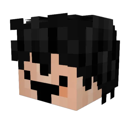 7ws Minecraft avatar head, 3D render