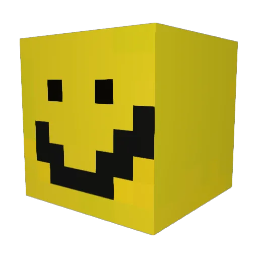 7xG Minecraft avatar head, 3D render