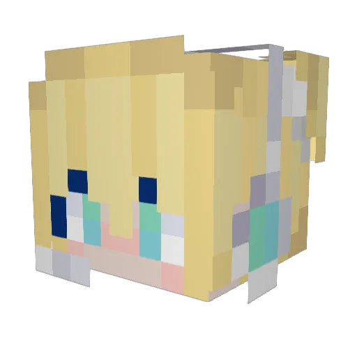 7xiu7 Minecraft avatar head, 3D render