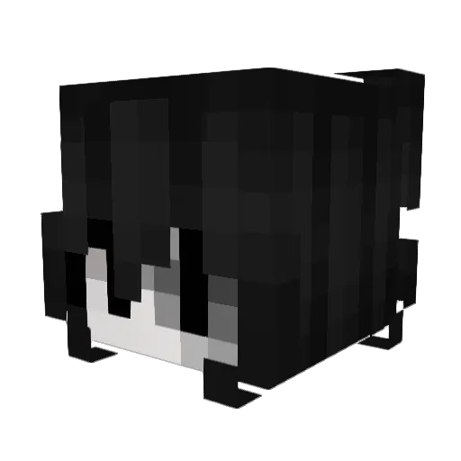 7xqr Minecraft avatar head, 3D render