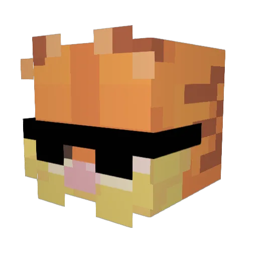 7xwy_ Minecraft avatar head, 3D render