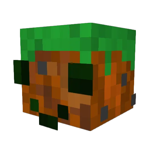 7yv3li Minecraft avatar head, 3D render