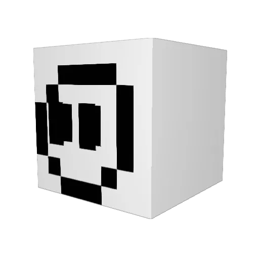 7zoro Minecraft avatar head, 3D render