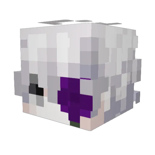 7zpc Minecraft avatar head, 3D render