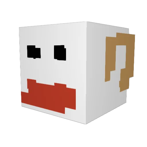7zrc Minecraft avatar head, 3D render