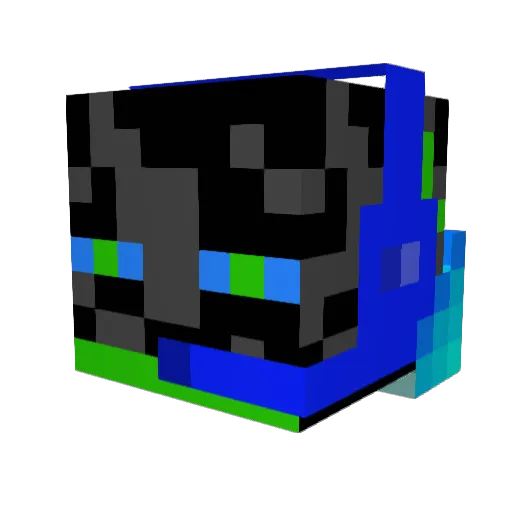 800M571CK Minecraft avatar head, 3D render