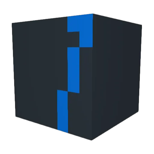 801Aether Minecraft avatar head, 3D render