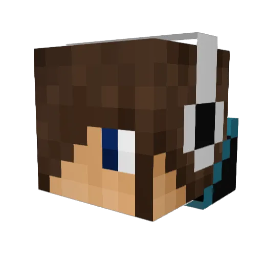 808DragonSlayer Minecraft avatar head, 3D render