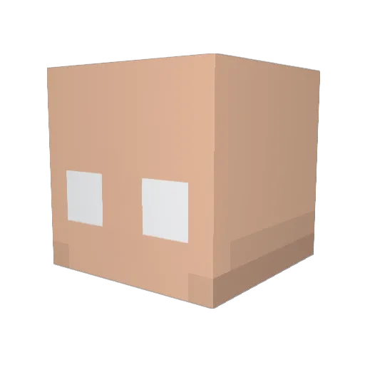 808pinik Minecraft avatar head, 3D render
