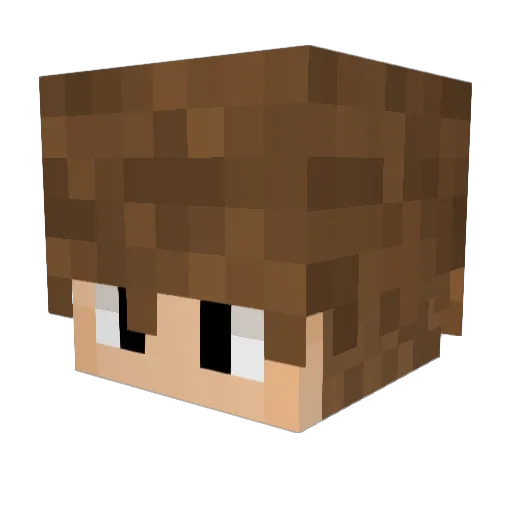 808rxmy Minecraft avatar head, 3D render