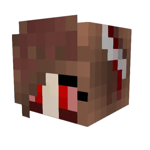 80Cyber_Rea08 Minecraft avatar head, 3D render