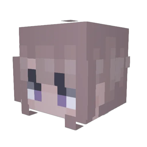 80HD_Slayer Minecraft avatar head, 3D render