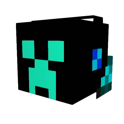 80hggamer Minecraft avatar head, 3D render
