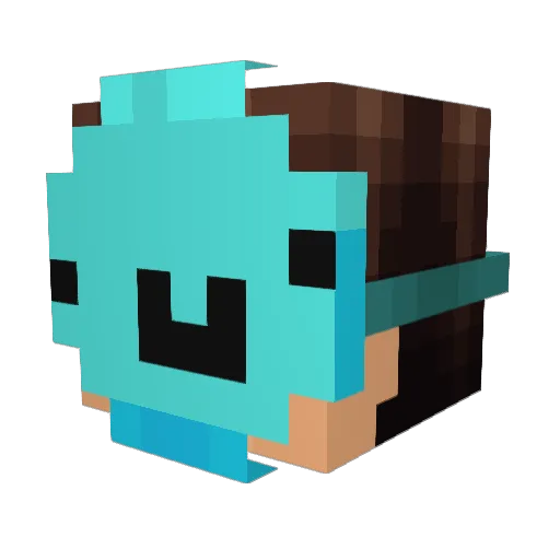 810923 Minecraft avatar head, 3D render