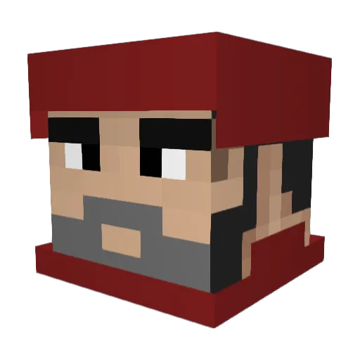 8113 Minecraft avatar head, 3D render