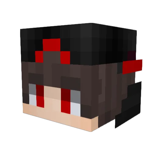 81194baz Minecraft avatar head, 3D render