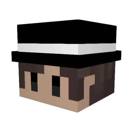 813m Minecraft avatar head, 3D render