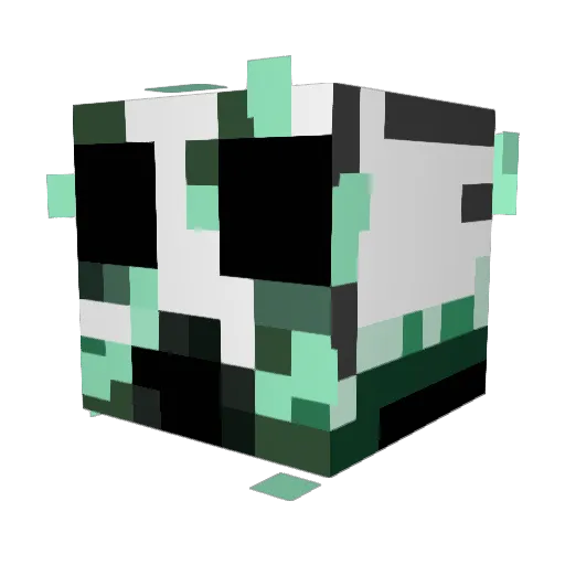 81Hundo Minecraft avatar head, 3D render