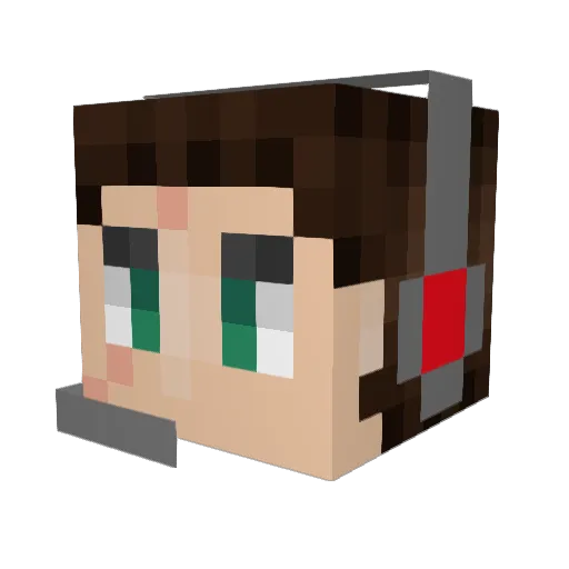 81_gamez_nl Minecraft avatar head, 3D render