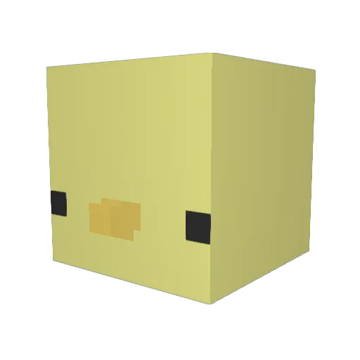81days Minecraft avatar head, 3D render