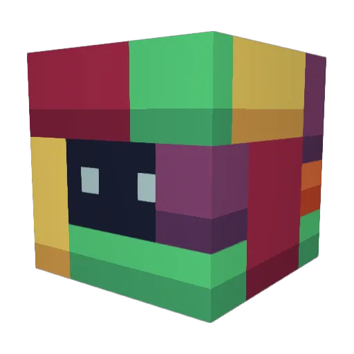 81mpl3 Minecraft avatar head, 3D render