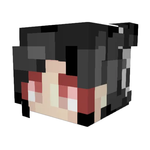 81rd01 Minecraft avatar head, 3D render