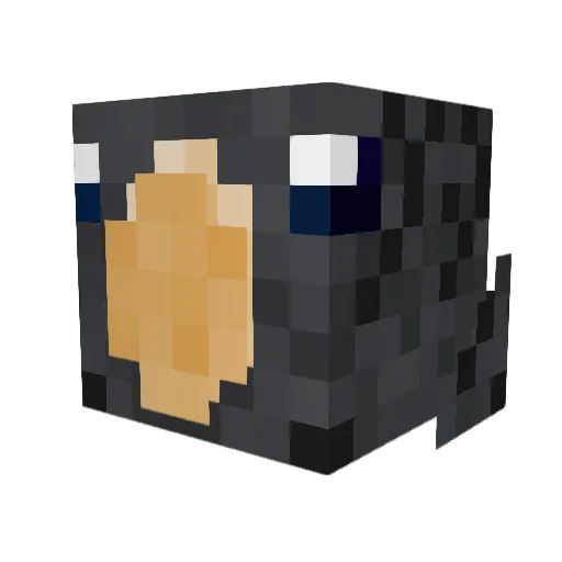 81v0 Minecraft avatar head, 3D render