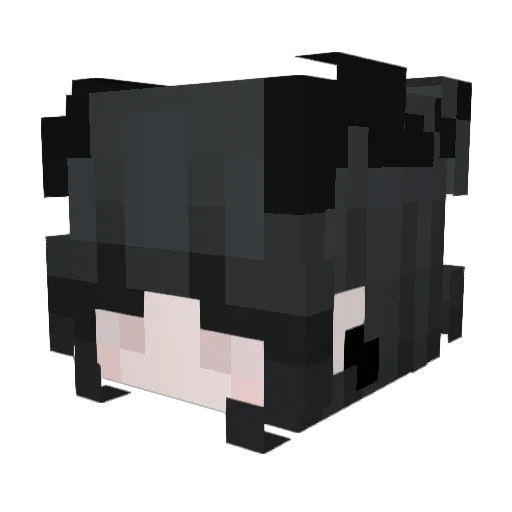 831Jess Minecraft avatar head, 3D render