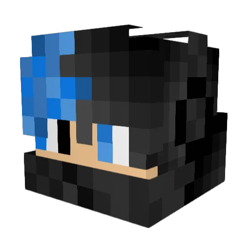 8351849 Minecraft avatar head, 3D render