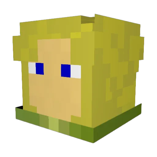 839120 Minecraft avatar head, 3D render